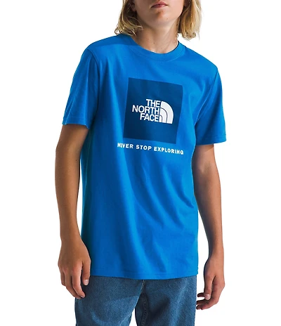 The North Face Little/Big Boys Short Sleeve Classic NSE Box Logo Graphic T-Shirt