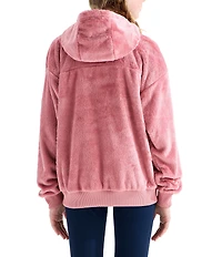 The North Face Big Girls Osito Full Zip Fleece Hooded Jacket