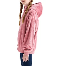 The North Face Big Girls Osito Full Zip Fleece Hooded Jacket