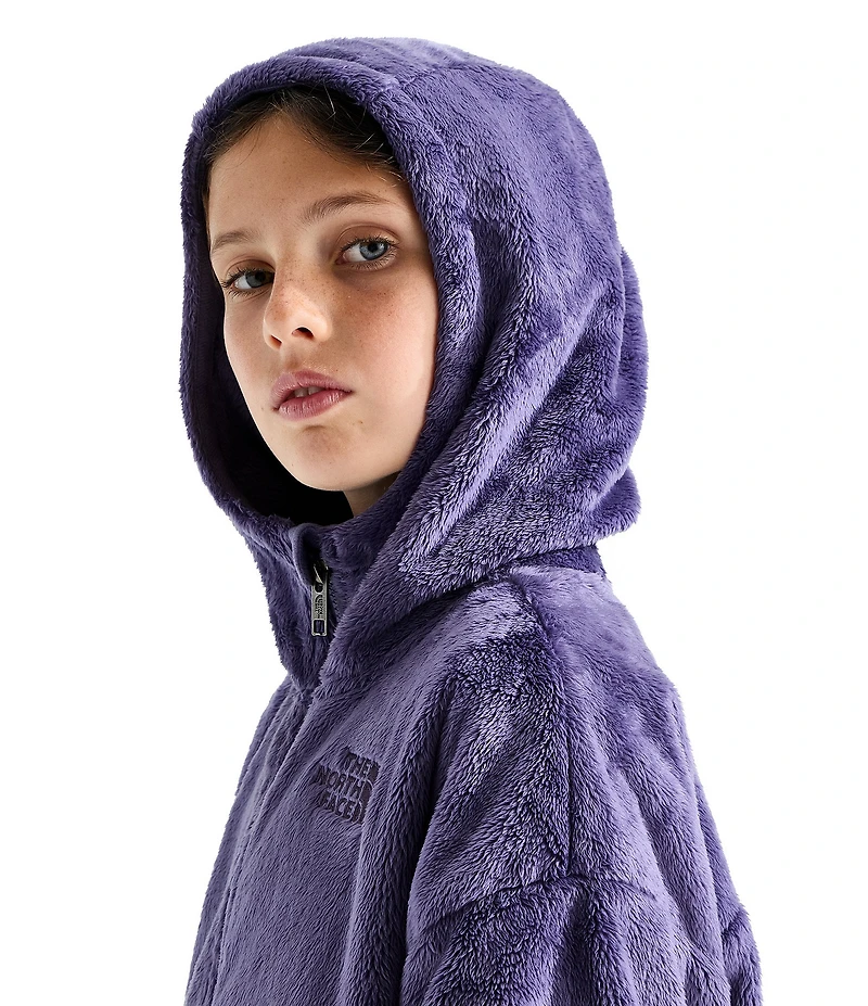 The North Face Big Girls Osito Full Zip Fleece Hooded Jacket