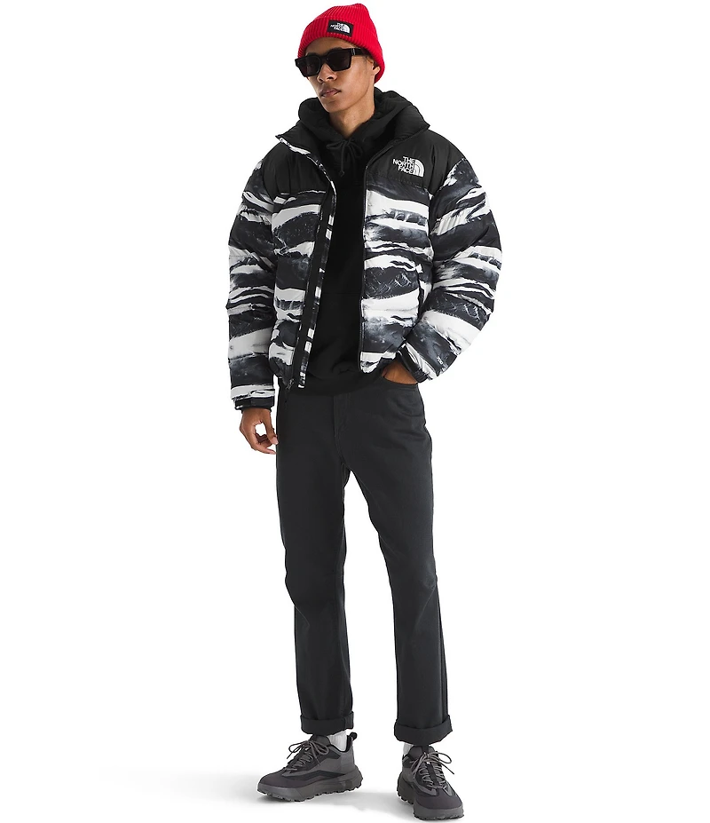 The North Face Long Sleeve 1996 Retro Nuptse Print Jacket