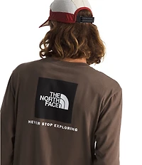The North Face Long Sleeve Box NSE Logo Graphic T-Shirt