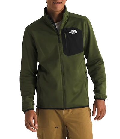The North Face Long Sleeve Crest Contrasting Pocket Full-Zip Jacket