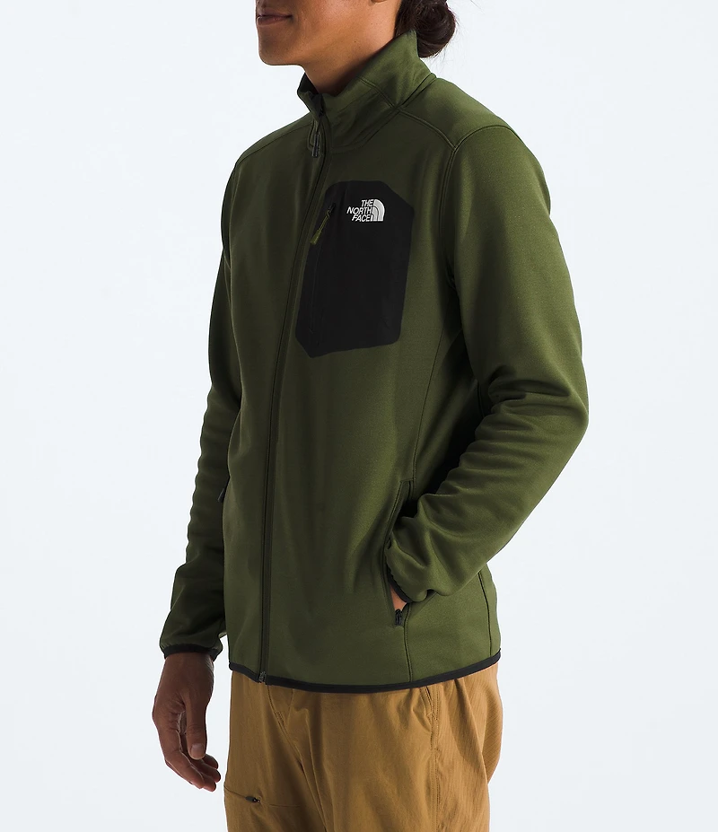 The North Face Long Sleeve Crest Contrasting Pocket Full-Zip Jacket