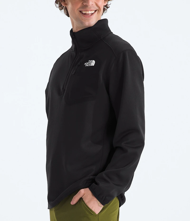 The North Face Long Sleeve Crest Pocket 1/4-Zip Fleece Pullover