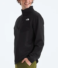 The North Face Long Sleeve Crest Pocket 1/4-Zip Fleece Pullover