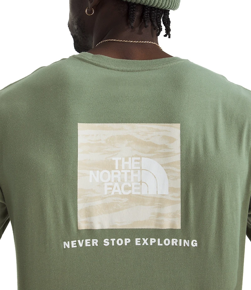 The North Face Long Sleeve Evolution Regenerative Ink Box Graphic T-Shirt