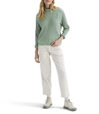 The North Face Long Sleeve Mock Neck Thermal Knit Pullover