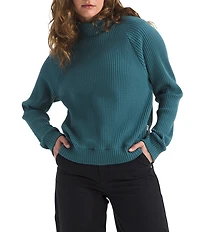 The North Face Long Sleeve Mock Neck Thermal Knit Pullover