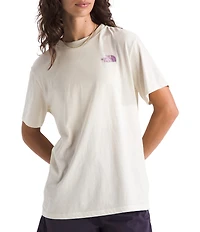 The North Face Mountain Stamps Crew Neck Short Sleeve Relaxed Fit Tee