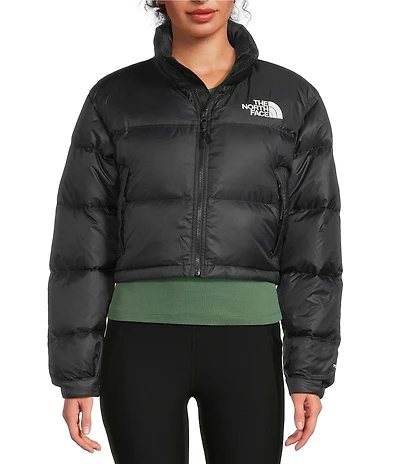 The North Face Nuptse Short Boxy Zip Front Down Jacket