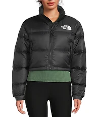 The North Face Nuptse Short Boxy Zip Front Down Jacket