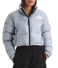 The North Face Nuptse Short Boxy Zip Front Down Jacket