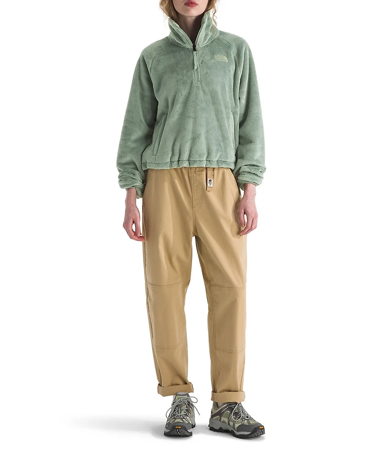 The North Face Osito Lux Half Zip Two Layer Stand Collar Pullover