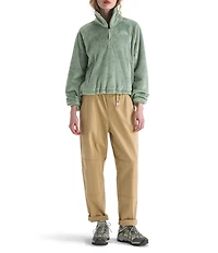 The North Face Osito Lux Half Zip Two Layer Stand Collar Pullover