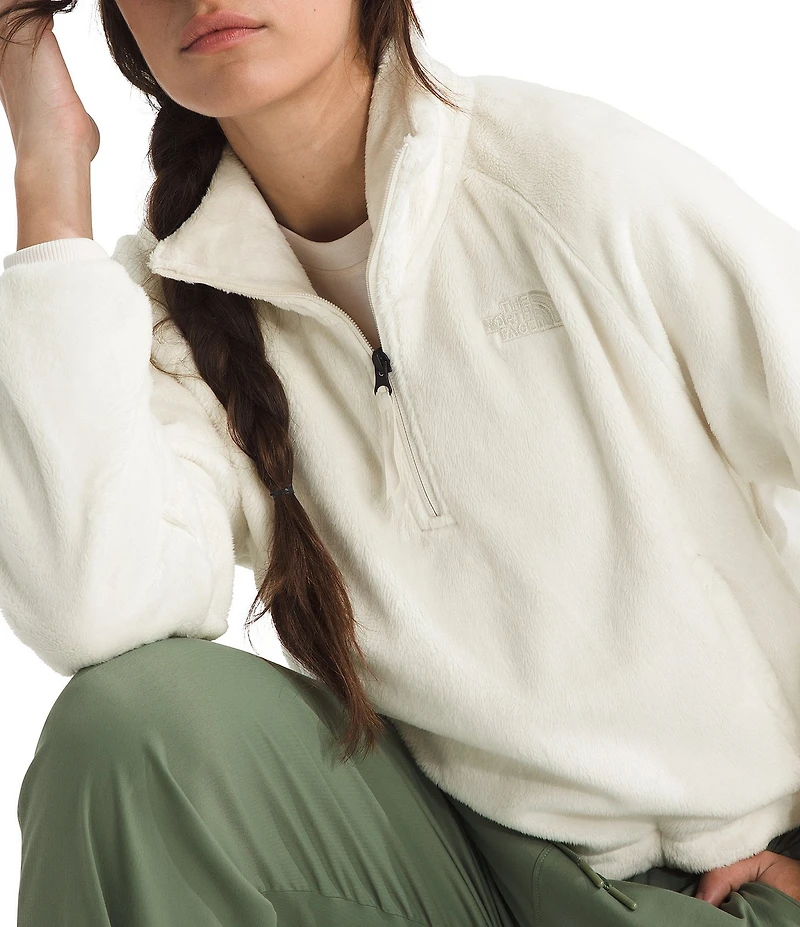 The North Face Osito Lux Half Zip Two Layer Stand Collar Pullover