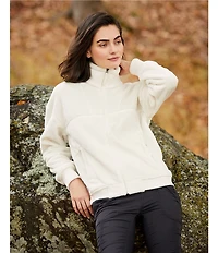The North Face Osito Lux Long Sleeve Full-Zip Fleece Jacket