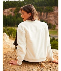 The North Face Osito Lux Long Sleeve Full-Zip Fleece Jacket