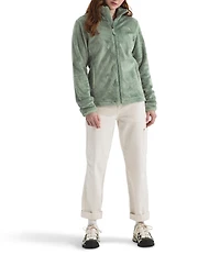 The North Face Osito Silken Raschel Fleece Stand Collar Long Sleeve Zip Front Jacket