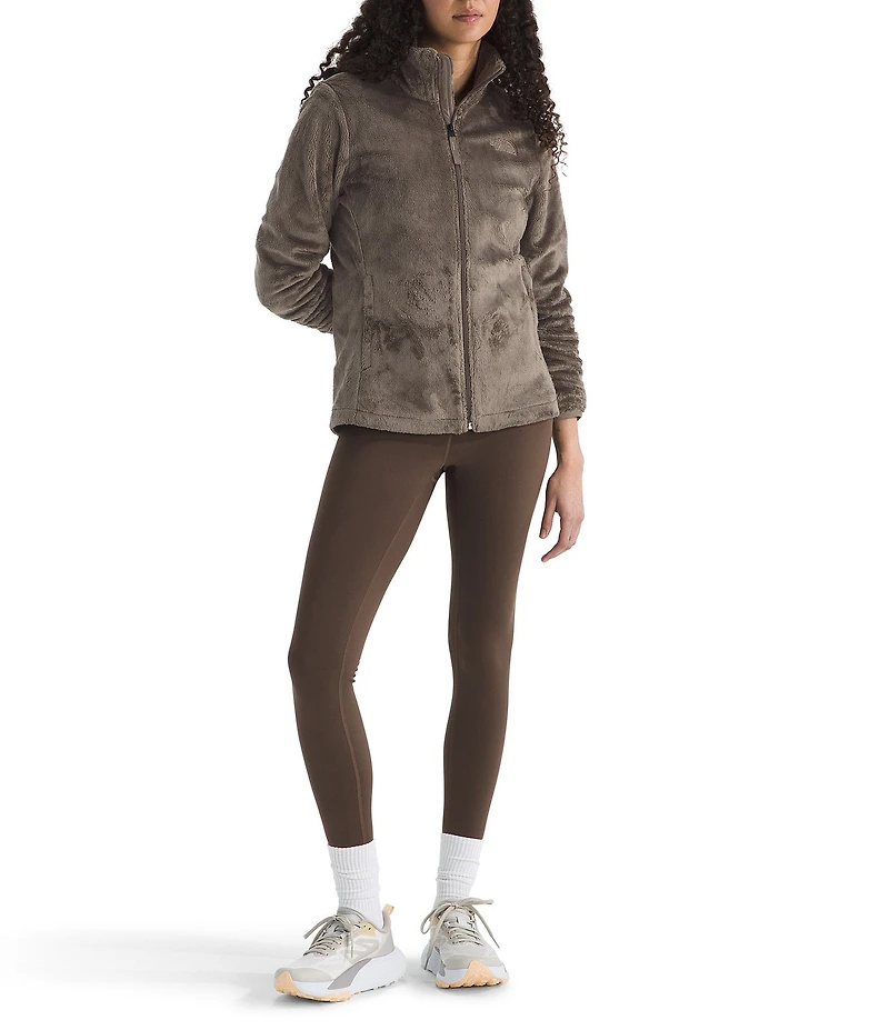 The North Face Osito Silky Fleece Double Layer Stand Collar Zip Front Jacket