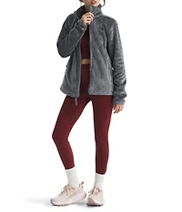 The North Face Osito Silky Fleece Double Layer Stand Collar Zip Front Jacket