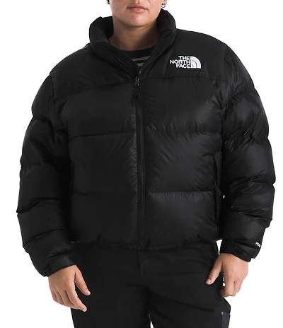 The North Face Plus Size 1996 Retro Nuptse Stand Collar Zip Front Jacket