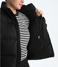 The North Face Plus Size 1996 Retro Nuptse Stand Collar Zip Front Jacket
