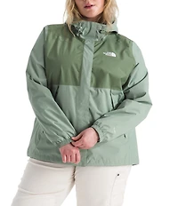 The North Face Plus Size Antora Long Sleeve Three Piece Hooded Windbreaker Jacket