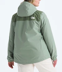 The North Face Plus Size Antora Long Sleeve Three Piece Hooded Windbreaker Jacket