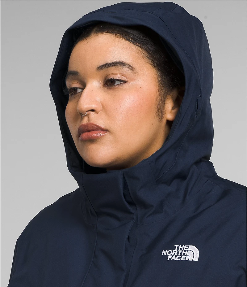 The North Face Plus Size Arctic Faux Fur Trim Zip Front Parka Jacket