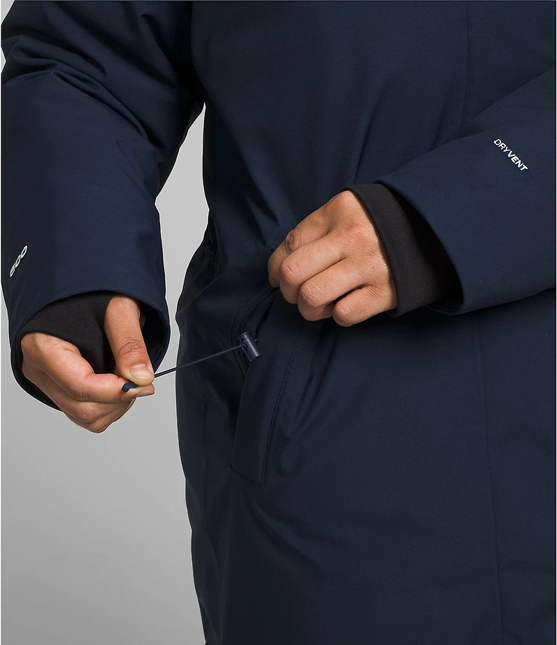 The North Face Plus Size Arctic Faux Fur Trim Zip Front Parka Jacket