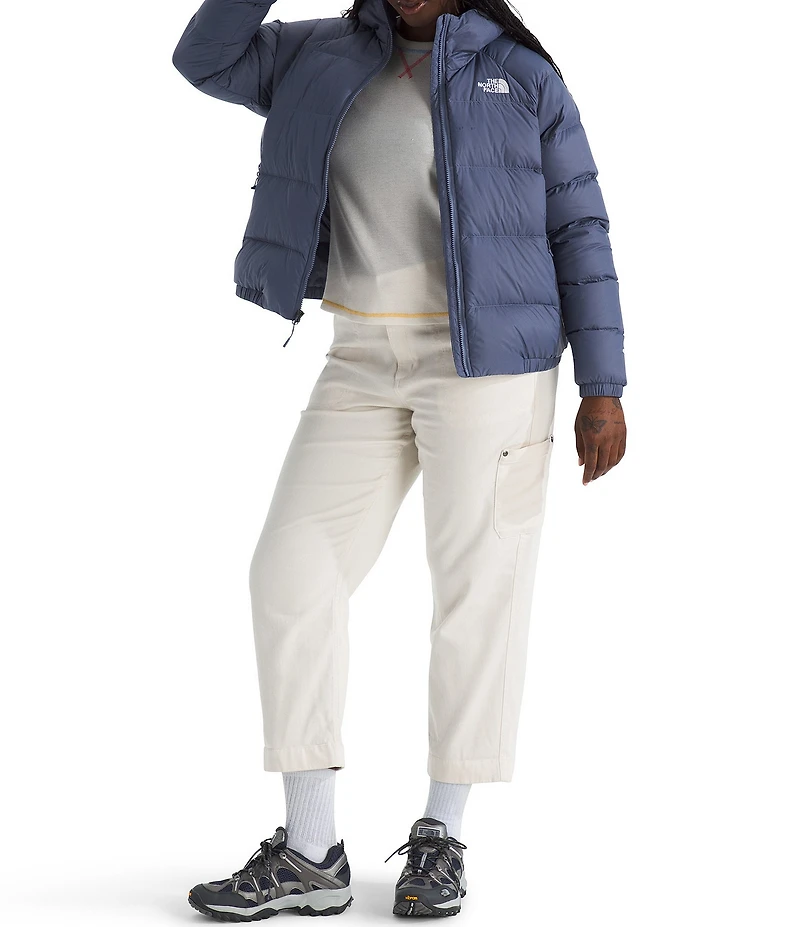 The North Face Plus Size Hydrenalite 600 Down Stand Collar Hooded Front Zip Jacket