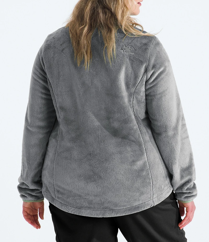 The North Face Plus Size Osito Silken Raschel Fleece Stand Collar Front Zip Jacket