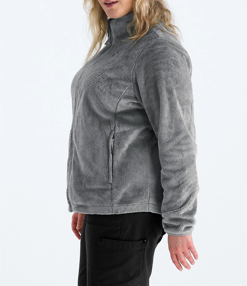 The North Face Plus Size Osito Silken Raschel Fleece Stand Collar Front Zip Jacket