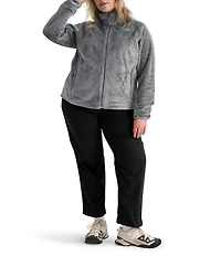 The North Face Plus Size Osito Silken Raschel Fleece Stand Collar Front Zip Jacket