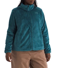 The North Face Plus Size Osito Silken Raschel Fleece Stand Collar Front Zip Jacket