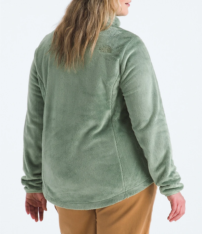 The North Face Plus Size Osito Silken Raschel Fleece Stand Collar Front Zip Jacket