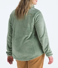 The North Face Plus Size Osito Silken Raschel Fleece Stand Collar Front Zip Jacket