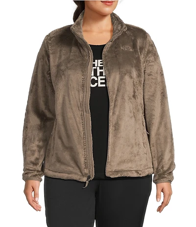 The North Face Plus Size Osito Silken Raschel Fleece Stand Collar Front Zip Jacket
