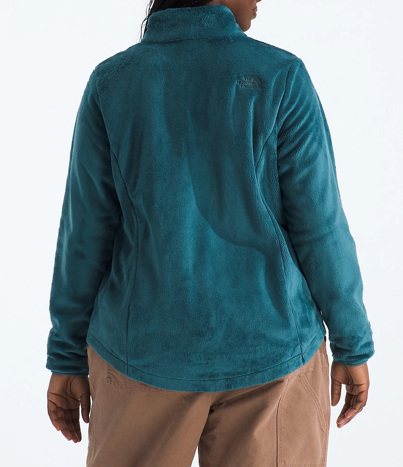 The North Face Plus Size Osito Silken Raschel Fleece Stand Collar Front Zip Jacket