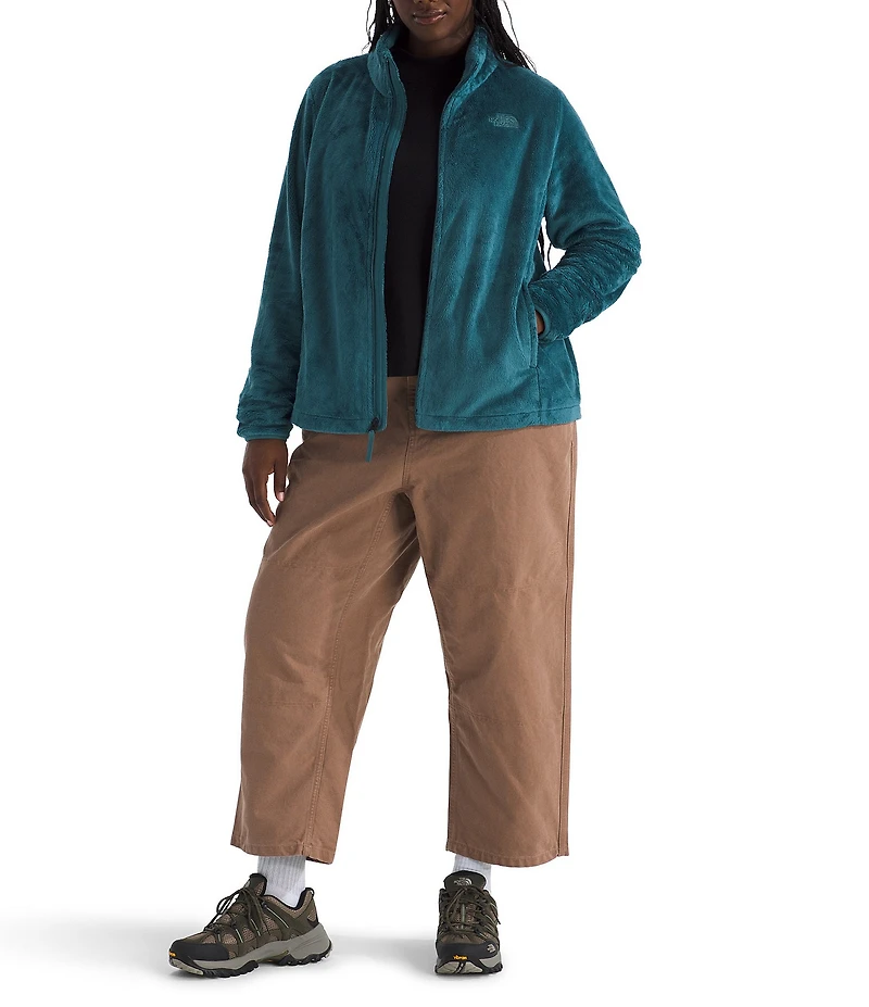 The North Face Plus Size Osito Silken Raschel Fleece Stand Collar Front Zip Jacket