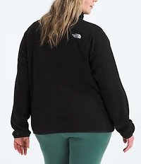 The North Face Plus Size Plus Size Glacier Fleece Stand Collar Long Sleeve Water Resistant Zip Front Jacket