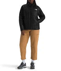 The North Face Plus Size ThermoBall Stand Collar Long Sleeve Zip Front Jacket