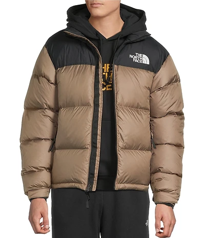 The North Face Retro Nuptse Long Sleeve Color Block Winter Jacket
