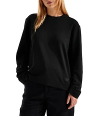 The North Face Ridge Path Waffle Knit Long Sleeve Crew Neck Tee