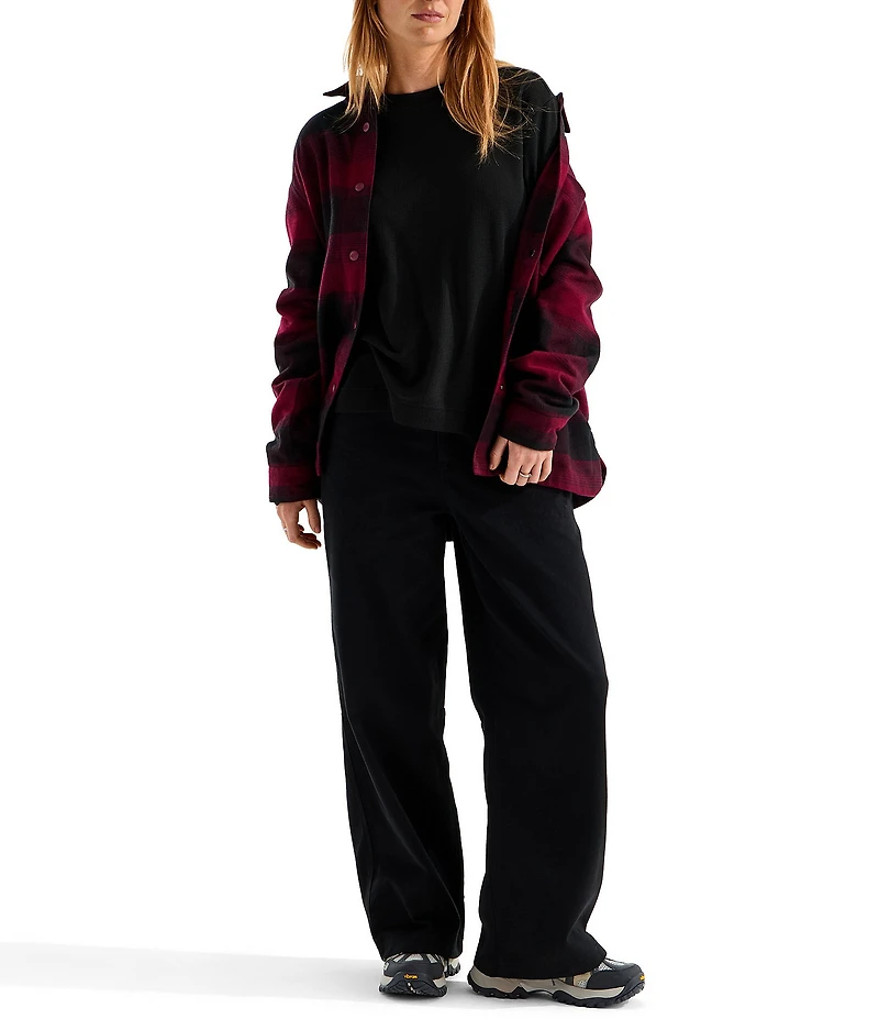 The North Face Ridge Path Waffle Knit Long Sleeve Crew Neck Tee