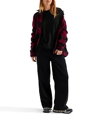 The North Face Ridge Path Waffle Knit Long Sleeve Crew Neck Tee