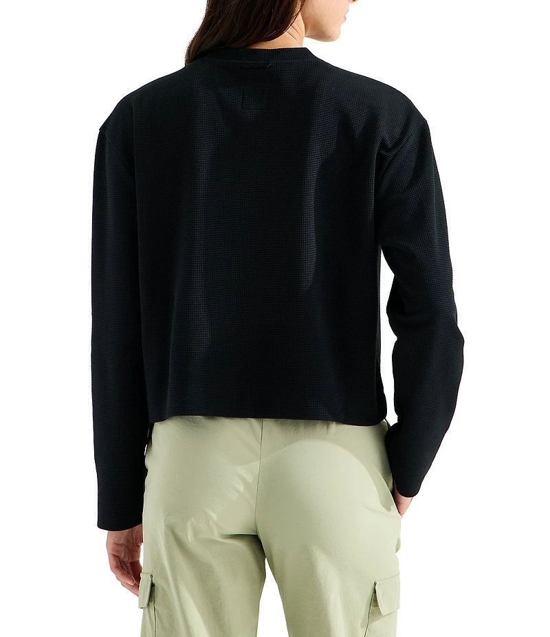 The North Face Ridge Path Waffle Knit Long Sleeve Henley Top