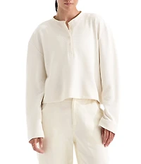 The North Face Ridge Path Waffle Knit Long Sleeve Henley Top