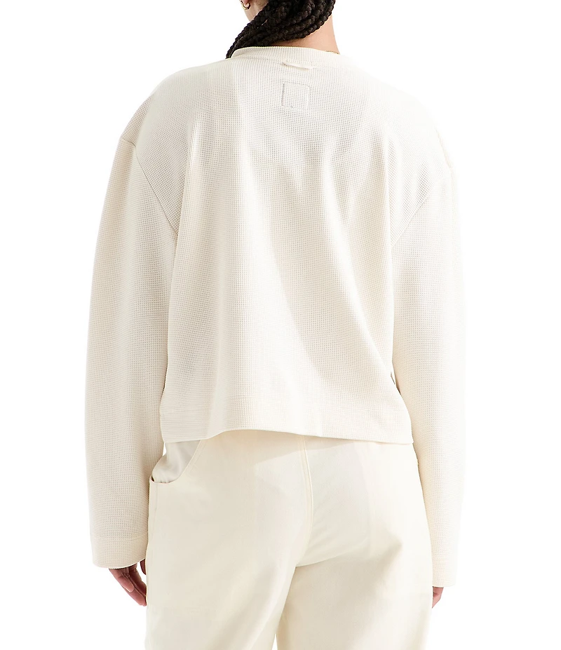 The North Face Ridge Path Waffle Knit Long Sleeve Henley Top